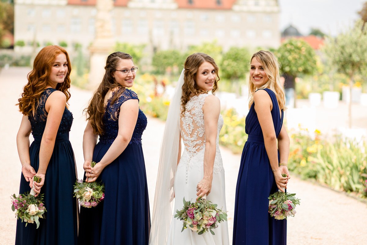 Ideen für Fotoshooting mit Brautjungfern