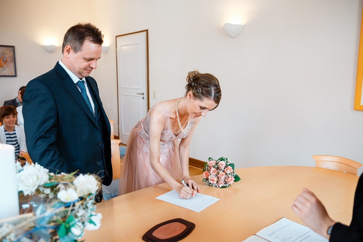 Unterschrift Standesamtliche Hochzeit
