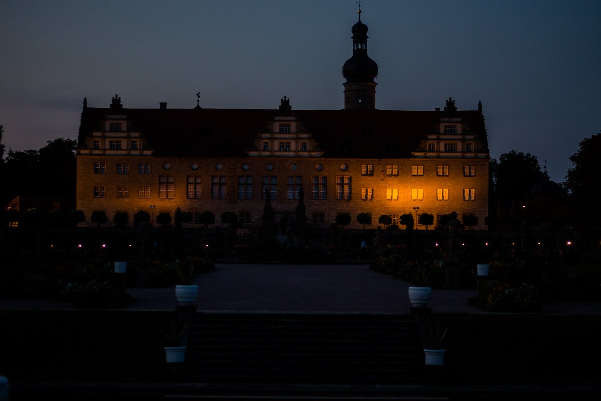 Schloss Weikersheim bei Nacht Hochzeit 